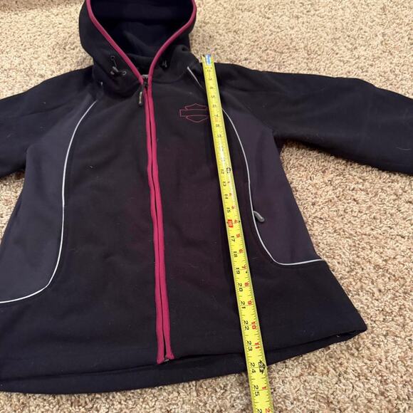Harley Davidson Motorcycle Women’s Biker Zip Up Padded Jacket Sz.M - Picture 6 of 8